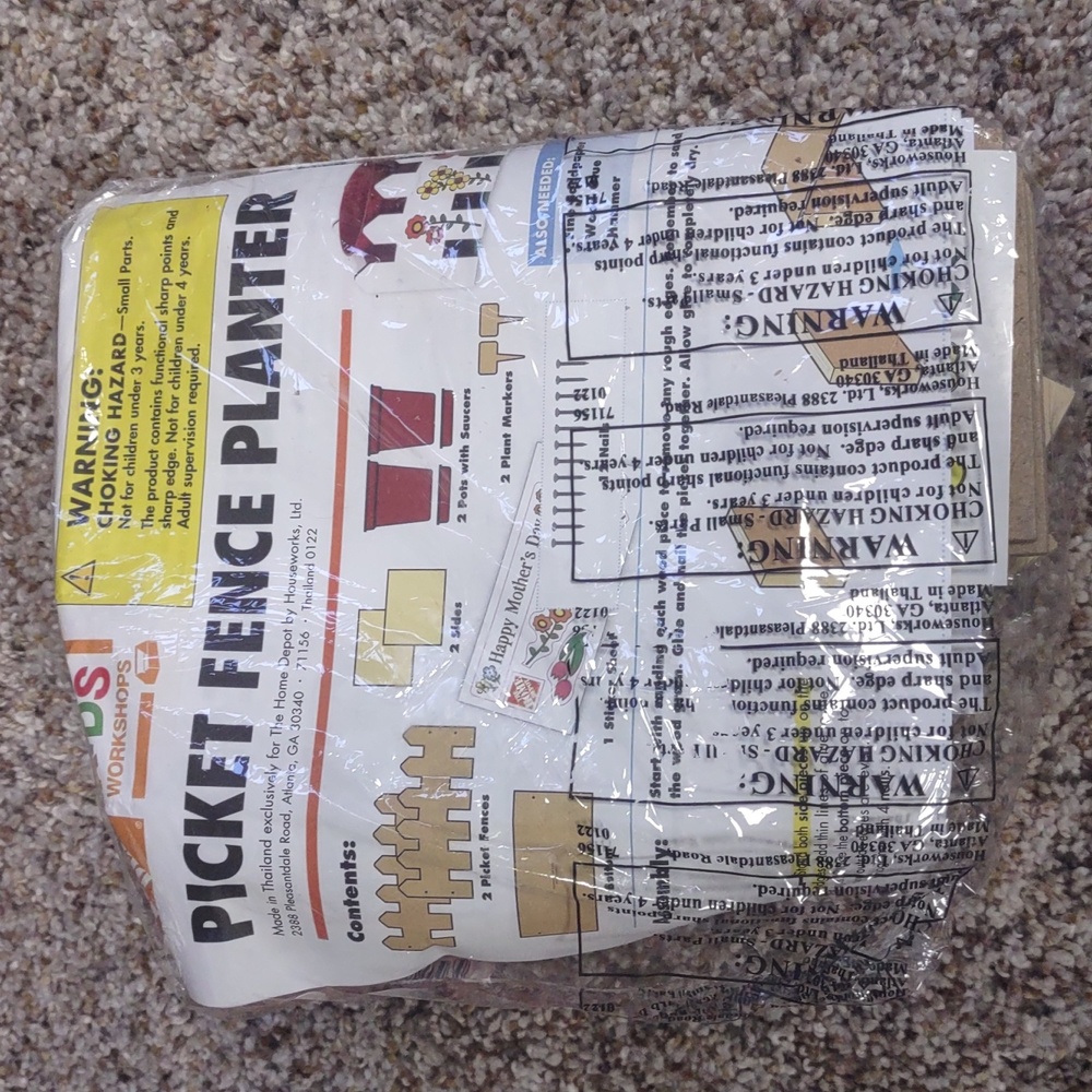 The Home Depot Kids Workshops Picket Fence Planter